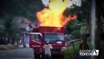 BANGKA BELITUNG TERKINI - BANGKA SELATAN - Satu unit mobil pengangkut gas elpiji bersubsidi,
