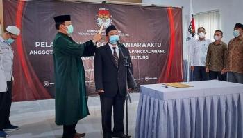 PANGKALPINANG, BANGKA TERKINI - Muslim Ansori Resmi Dilantik Sebagai PAW,