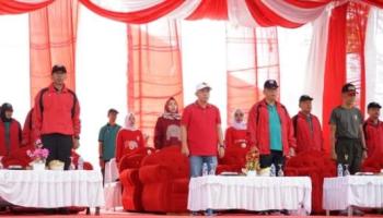 Nobar Pawai Baris Berbaris Bersama Masyarakat, Ini Pesan Wali Kota,