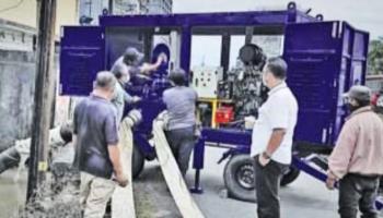 Pemerintah Kota Pangkalpinang Datangkan Pompa Mobile Guna Tangani Genangan Air