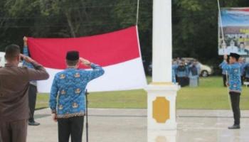 BANGKA TENGAH, BANGKATERKINI – Perayaan Hari Ulang Tahun (HUT) ke-53 Korps Pegawai Republik Indonesia (KORPRI),