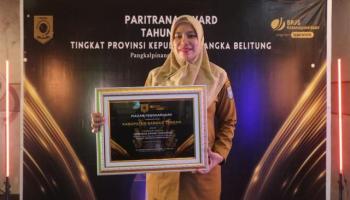 Pemkab Bangka Tengah Raih Juara Terbaik Kedua Paritrana Award 2023