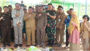 BANGKA TENGAH, BANGKATERKINI – Untuk mendukung ketahanan pangan dan percepatan tanam pada kegiatan optimasi lahan,