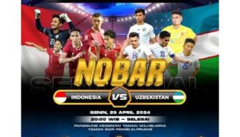 Pemkot Pangkalpinang Gelar Nobar Semifinal Piala Asia U23