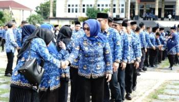 Pemkot Pangkalpinang Gelar Upacara Hari Kesadaran Nasional dan Halal Bihalal,