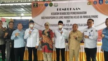 PANGKALPINANG, BANGKA TERKINI - Pemkot Pangkalpinang MoU dengan Lapas Narkotika,