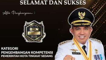 Pemkot Pangkalpinang Sabet Penghargaan BKN Award Tahun 2023 Kategori Pengembangan,