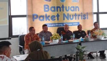 Pemkot Pangkalpinang Terima Bantuan CSR 250 Paket Nutrisi Dari Indomaret