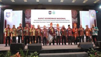 Pemprov Kepulauan Babel Ikuti Rakornas Pemutakhiran Tindak Lanjut Hasil Pengawasan,