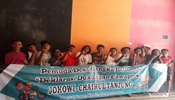 Pemuda Desa Bangka Belitung mendukung penuh Jokowi berpasangan dengan Chairul,