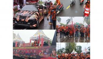 Pangkalpinang, BANGKA TERKINI – Majelis Pimpinan Wilayah (MPW) Pemuda Pancasila Provinsi Kepulauan Bangka Belitung turut memeriahkan karnaval atau pawai kendaraan,