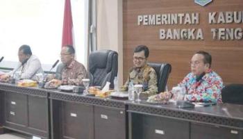BANGKA TENGAH, BANGKATERKINI – Penjabat (Pj.) Gubernur Provinsi Kepulauan Bangka Belitung, Sugito melakukan kunjungan kerja,