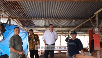 KELAPA KAMPIT, bangkaterkini.com - Penjabat atau Pj Gubernur Bangka Belitung (Babel) Ridwan Djamaluddin, turun tangan,