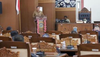 Pj Wali Kota Budi Utama Sampaikan Persetujuan Perubahan APBD 2024