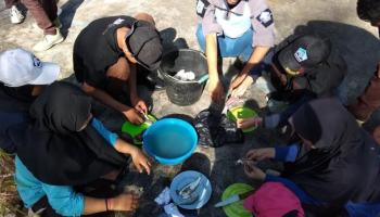 Pramuka SAKA Bahari Kota Pangkalpinang Mengadakan Kegiatan Positif di Liburan,