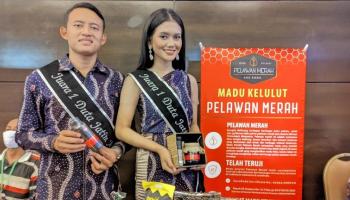 PANGKALPINANG, bangkaterkini.com -  Ada yang lain di acara Misi Dagang Jatim-Babel, Galeri Madu Kelulut Pelawan,