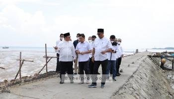MUNTOK, bangkaterkini.com - Gubernur Kepulauan Bangka Belitung, Erzaldi Rosman menyatakan bahwa proyek pembangunan kolam retensi,