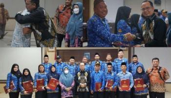 Puluhan ASN Pemkab Bangka Tengah Terima Penghargaan Satyalancana Karya Satya,