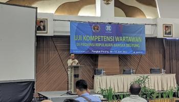 PANGKALPINANG, bangkaterkini.com -Uji Kompetensi Wartawan (UKW) ke VIII yang diadakan Persatuan Wartawan Indonesia (PWI),