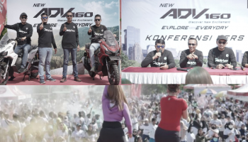 PANGKALPINANG - Ribuan Pengunjung Padati Regional Public Launching New Honda,