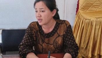 Anggota Komisi II DPRD Babel Rina Tarol, yang terlihat getol,