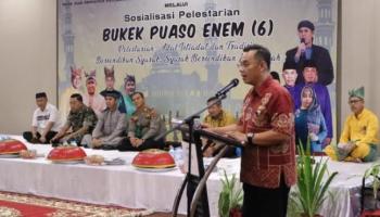 Sekda Miego Sosialisasikan Pelestarian Bukek Puaso Enem
