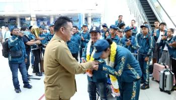 Sekda Sambut Atlet POPDA Kontingen Kota Pangkalpinang