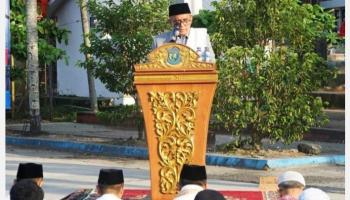 Shalat Idul Adha Bersama Ribuan Masyarakat, Wali Kota Pangkalpinang Ingatkan,