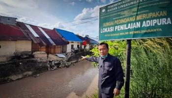 BANGKA BELITUNG TERKINI - PANGKALPINANG - Soroti Robohnya Dinding Talud,