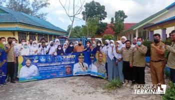 Tagana Bangka Tengah Sosialisasi ke Sekolah Terkait Sigap Bencana