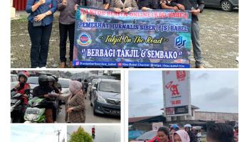 PANGKALPINANG, BANGKA TERKINI - Temani KBO dan PJS Babel Bagi,
