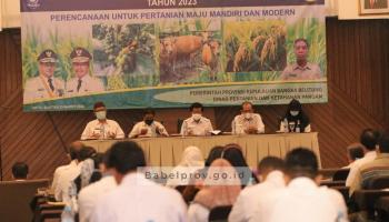 Wagub Bangka Belitung, Abdul Fatah Buka Musrenbangtan Tahun 2023