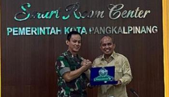Wali Kota Pangkalpinang Terima Kunjungan Danrem 045 Sekaligus Pamit Akhiri,