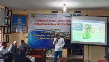 Walikota Pangkalpinang Siap Dukung Pembangunan Kolam Retensi di Pedindang