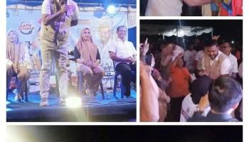 Warga Dusun Pelulusan Beltim, Sambut Hangat Harwendro Adityo Dewanto Caleg,