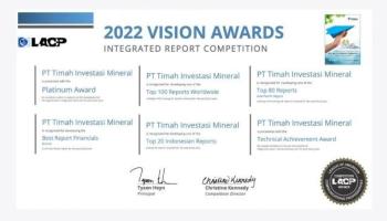 Wow Keren, PT Timah Investasi Mineral Boyong Enam Penghargaan Internasional,
