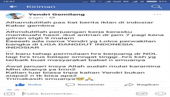 nama Yendri yang Lolos perwakilan Bangka Belitung di LIGA DANGDUT,