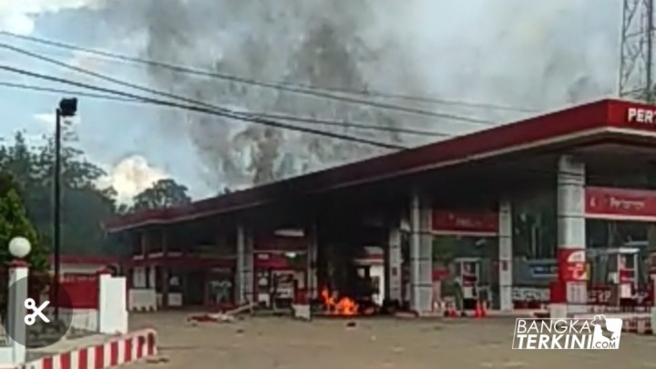 SPBU di Desa Kace Kabupaten Bangka