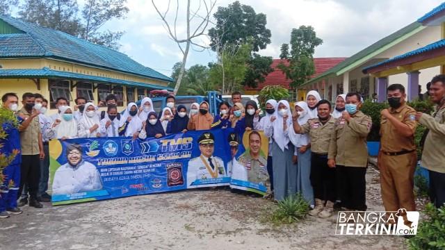 Tagana Bangka Tengah Sosialisasi ke Sekolah Terkait Sigap Bencana