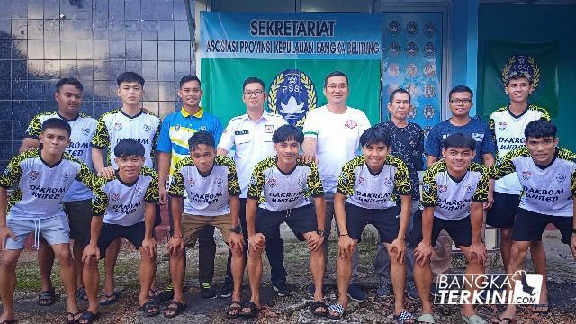 Pelepasan tim Futsal dari Pangkalpinang, Dakrom United ke ajang Liga Futsal Nusantara 2021 di Medan Sumatera Utara.