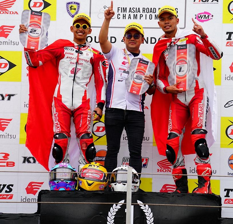Tunggangi CBR, Pembalap Muda Astra Honda Borong Podium di ARRC Mandalika