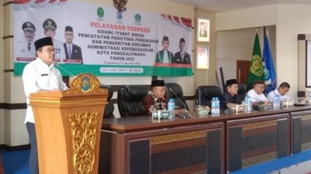 Wali Kota Hadiri Kegiatan Pelayanan Terpadu Sidang Isbat dan Penerbitan Dokumen Administrasi Kependudukan