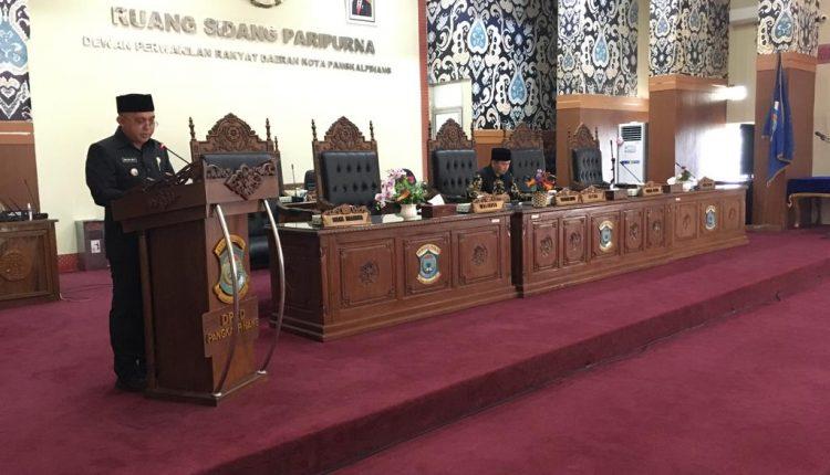 Wali Kota Molen Sampaikan Tanggapan Dua Raperda Ke DPRD Pangkalpinang