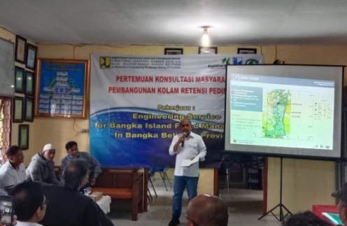 Walikota Pangkalpinang Siap Dukung Pembangunan Kolam Retensi di Pedindang