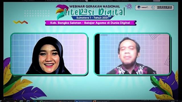 Webinar Kominfo 'Belajar Agama di Dunia Digital' Bangka Selatan