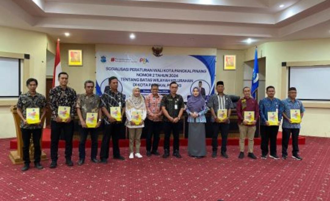 Wujudkan Tertib Administrasi Kewilayahan, Pemkot Pangkalpinang Gelar Sosialisasi Perwako Nomor 2 Tahun 2024