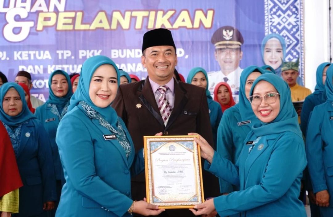 Yuniar Budi Utama Resmi Dilantik jadi Penjabat Ketua PKK, Dekranasda dan Bunda PAUD Kota Pangkalpinang